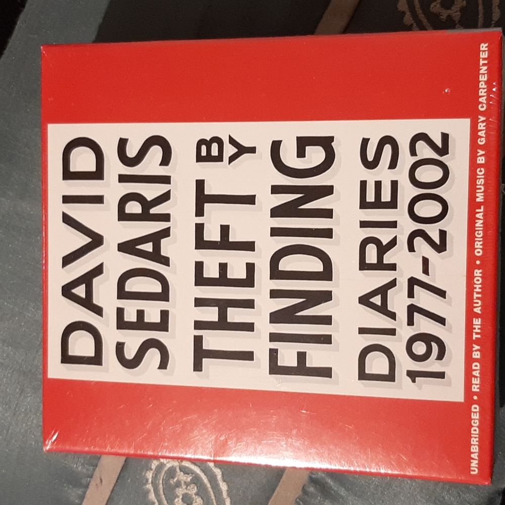 Theft by finding diaries. 1977-2002 david Sedaris 11 cds New sealed